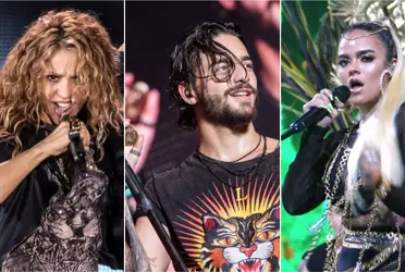 Shakira, Maluma y Karol G. Imagen tomada de La Vibra