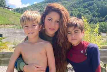 Shakira, Sasha y Milán. Imagen tomada de Quien