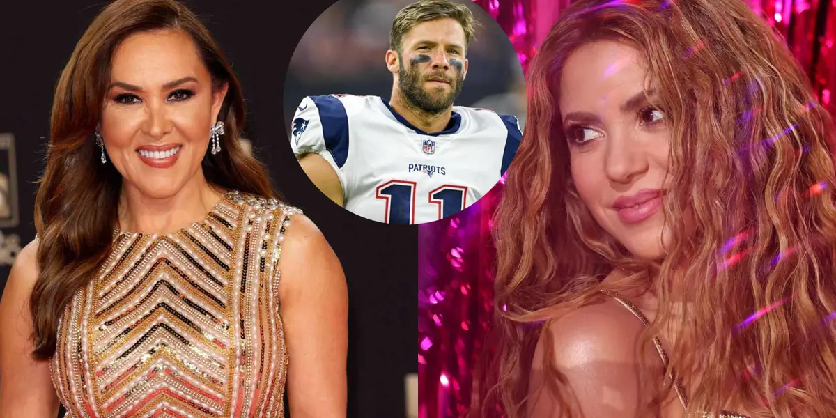Shakira, Tanya y Julian Edelman. Imagen tomada de Somospats