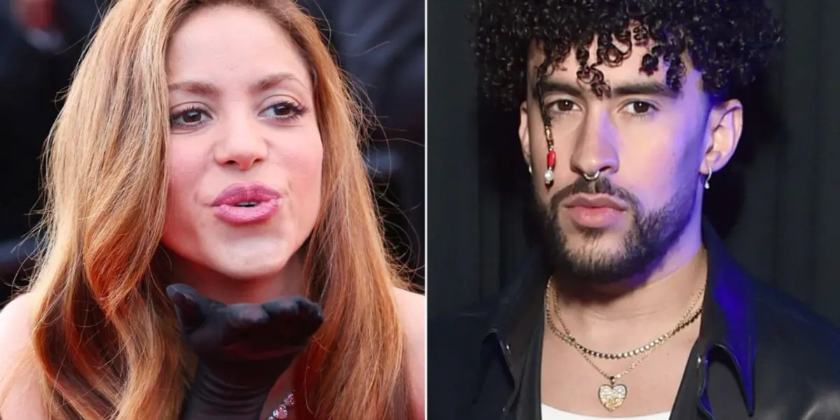 Shakira y Bad Bunny. Imagen tomada de QUIEN