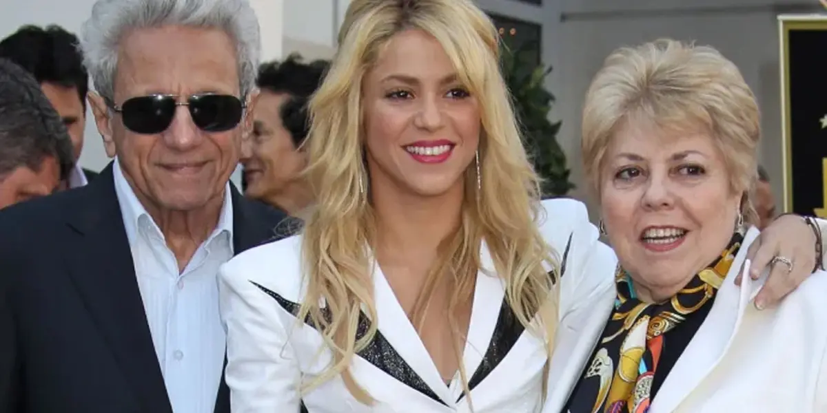 Shakira y sus papás. Imagen tomada de ElNacional.cat