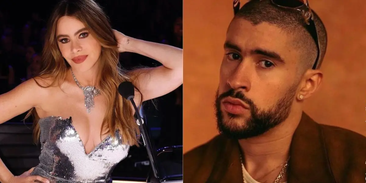 Sofía Vergara y Bad Bunny. Imagen tomada de Vibra