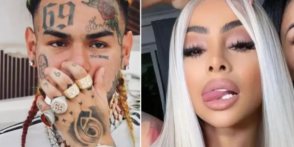 Tekashi y Yailin. Imagen tomada de Diario 2001